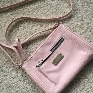 Nine West Leather Crossbody Pale Pink Bag